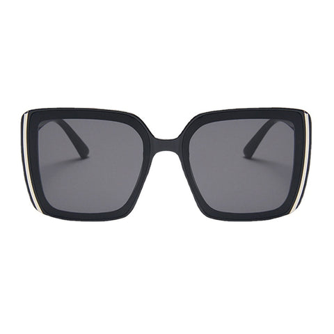 Women Plus Size Frame Fashion Trend Thin Face Square Shape UV Protection Sunglasses