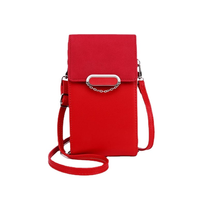 Women PU Leather Multi-carry Fashion Casual Phone Cross Body Bag