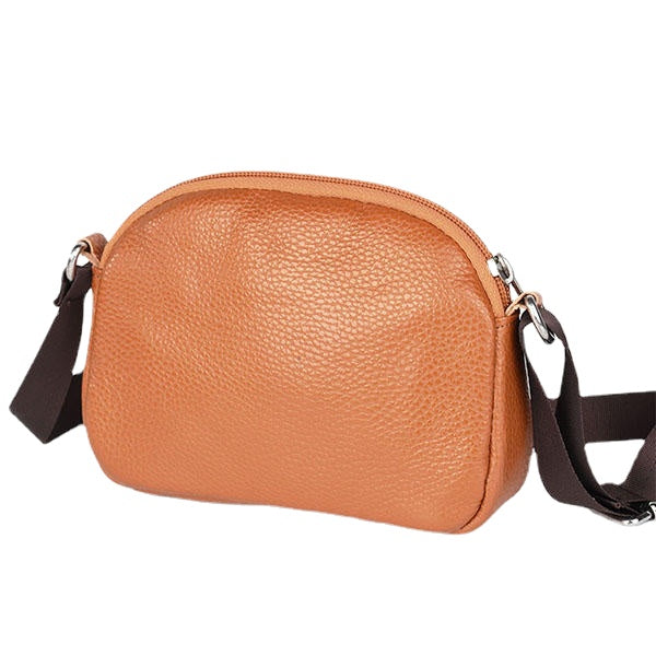 Women Genuine Leather Cowhide Casual Shoulder Bag Phone Crossbody