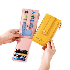 Women RFID Anti Theft 7 Card Slots Wallet Purse