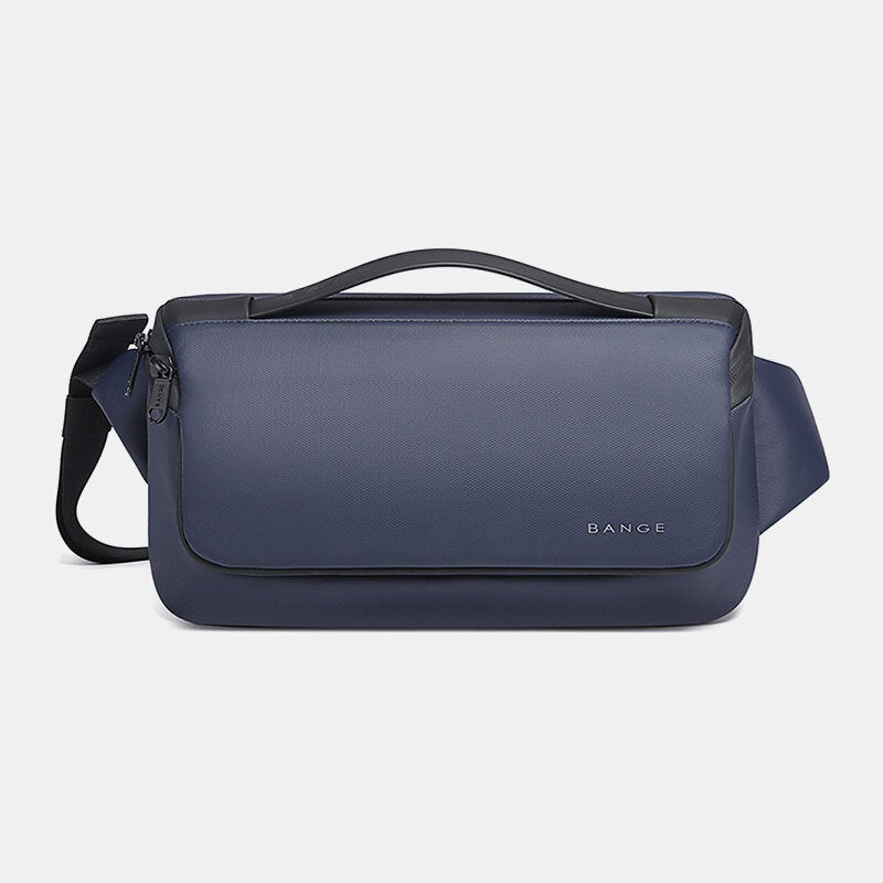 Men Multi-carry Sport Casual Business Solid Color Shoulder Bag Chest Bag