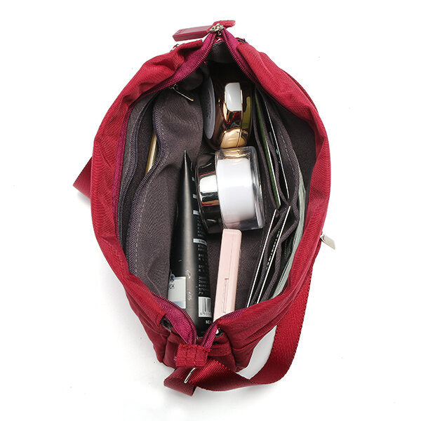 Women Travel Passport Storage Bag Nylon Waterproof Crossbody