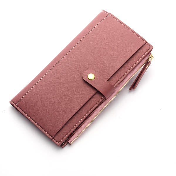 Women Multi Slot Elegant Long Wallet Card Holder Purse Phone Bag Fits 5.5 inch Cellphone