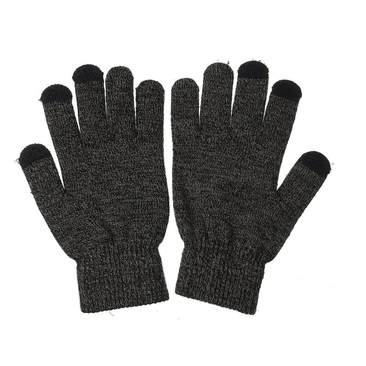 3 IN 1 Winter Beanie Hat Knitted Scarf Set Cap+Touch Screen Ski Thick Gloves