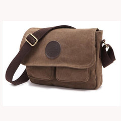 Men Retro Crossbody Bag Canvas Shoulder Bag Messenger