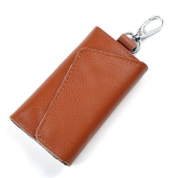 Unisex Genuine Leather Multifunctional Car Key Holder Card Holder