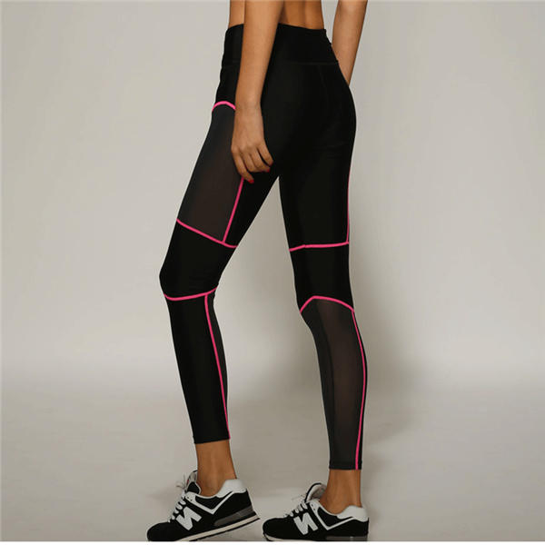 Female Sexys Fitness Trousers Honeycomb Mesh Fabric Hip Up Elasticity Sport Leggings