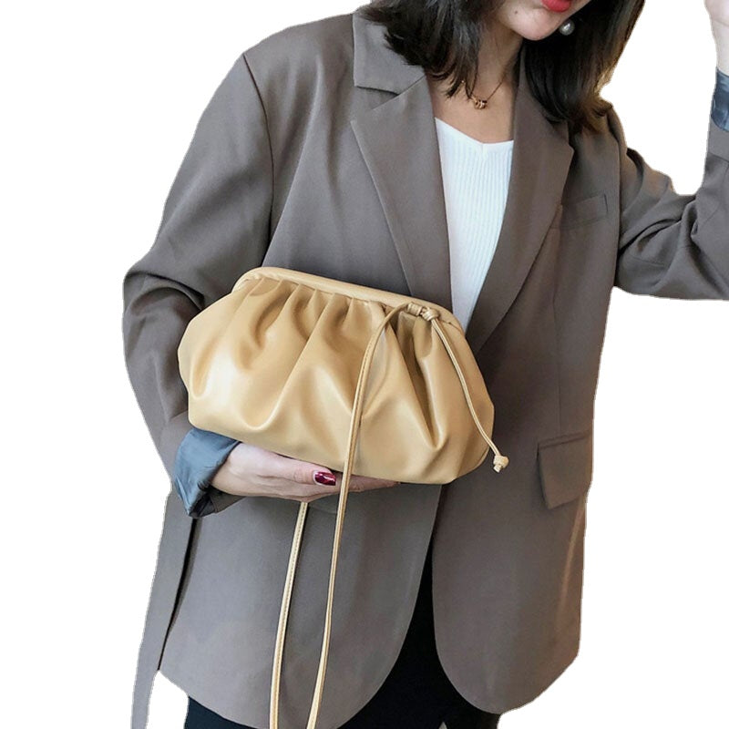 Women Fashion Solid Pouch Crossbody Bag Shoulder Bag