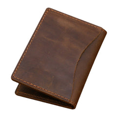Men Bifold Leather Wallets Thin Driver's License Coin Purse Card Holder Money Clip Cowhide