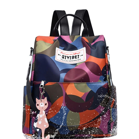 Women Back To School Anti-Theft Nylon Backpack Girls Bag Backpack Travel Bags