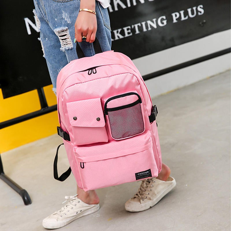 Outdoor Canvas Casual Large Capacity Backpack Tavel Bag For Men And Women