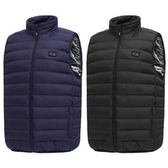Graphene Electric Heating Vest, USB-Powered, 11 Zones, Thermostat Control, Winter Warmth