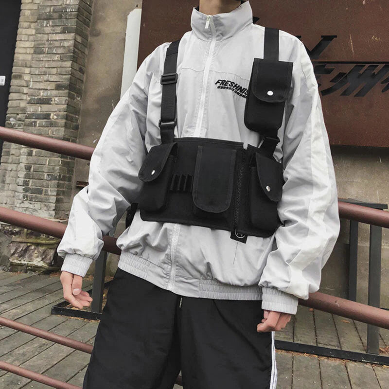 Unisex Tactical Multi-Pocket Chest Vest Bag for Fashion