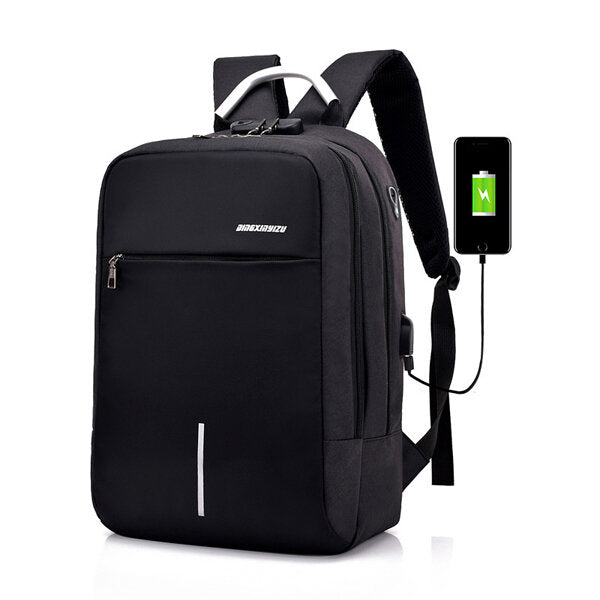 Travel Laptop Backpack Anti Theft Bag with Combination Lock & USB Charging Port