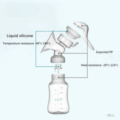 Breast Pump Manual Suction Milk Pump Feeding Breasts Pumps Milk Bottle Sucking Postpartum Supplies BPA Free