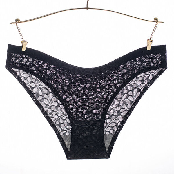 Women's Seamless Low Waist Thongs - Sexy Elastic Panties