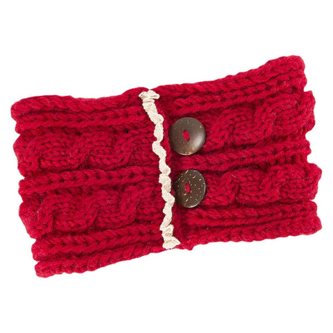 Women Winter Earmuffs Ponytail Knit Beanie Caps Outdoor Messy High Bun Hat