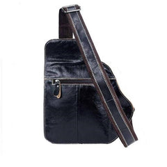 Men's Genuine Leather Sling Bag Travel Chest Shoulder Messenger Business Tote