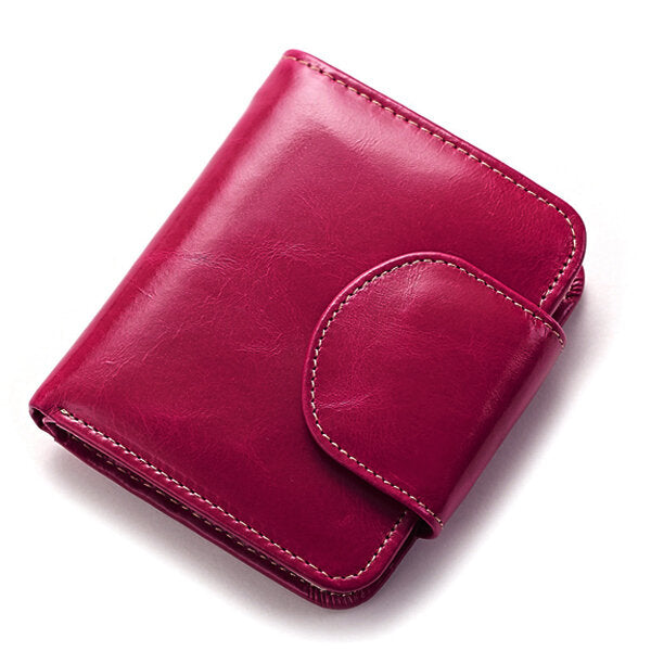 Women Genuine Leather Wallet Business Card Holder Purse