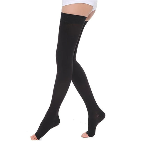 A Pair Two Stage Long Tube Health Care Long Leg High Elastic Stockings Blood Anti Stockings Thin Leg Compression Socks Pressure Pregnant Women Edema