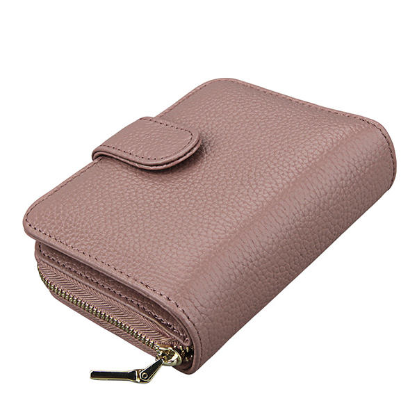 Genuine Leather Unisex 10 Card Slot Wallet Fashion Hasp Holder
