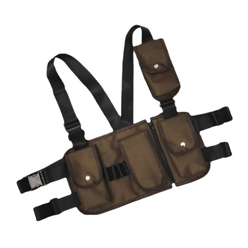 Unisex Tactical Multi-Pocket Chest Vest Bag for Fashion