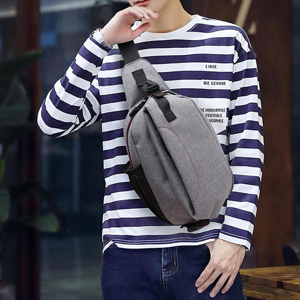 Men Canvas Casual Outdoor Sport Multi-functional Shoulder Crossbody Bag