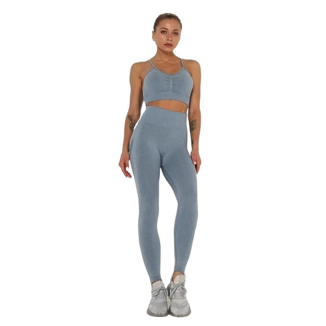 Quick-drying Sexy Ladies' Breathable Seamless Nylon Yoga Outfit