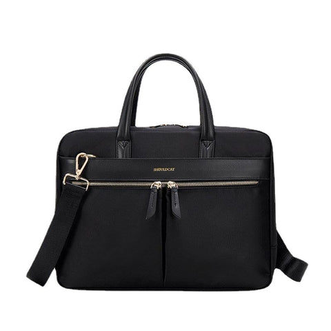 Women Laptop Crossbody Bag Multi-Compartment RFID Anti-Theft Lightweight Handbag