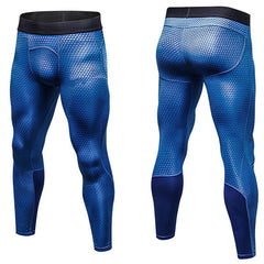 Fitness Quick Dry Stretch Tights Running Trousers Men's Casual 3D Printed Pants