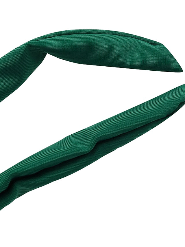 Women's Swimwear Bikini 2 Piece Normal Swimsuit Halter High Waist Push Up High Waisted Geometric Wave dot + red Black White Yellow Pink Bathing Suits Sports Fashion Ordinary