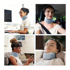 1pc Anti Bow Sponge Neck Support, Breathable And Cool Neck Support, Neck Support, Office Pillowcase, Corrective Forward Tilt