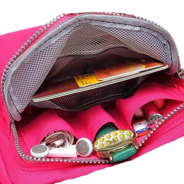 Women Nylon Travel Passport Bag Crossbody Travel Useful Shoulder Bag