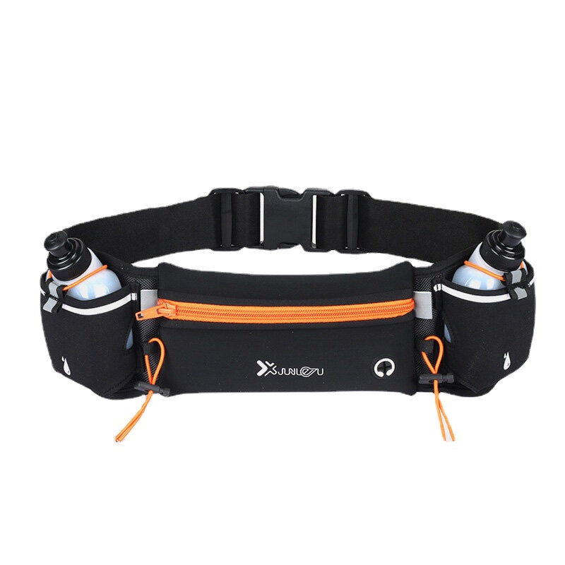 Unisex Sports Fanny Pack Double Pocket Running Sports Water Bottle Belt Bag Phone Waist Bag