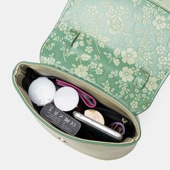 Women Vintage Genuine Leather Floral Handbag Crossbody Bag Shoulder