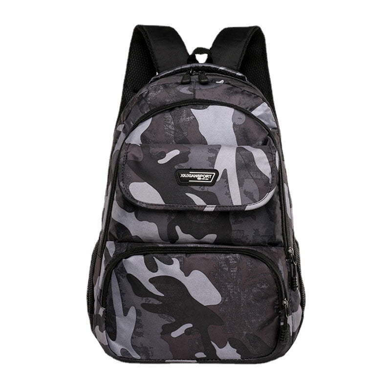 Men Large Capacity Camouflage Waterproof Student School Bag 15.6 Inch Laptop Bag Travel Outdoor Backpack