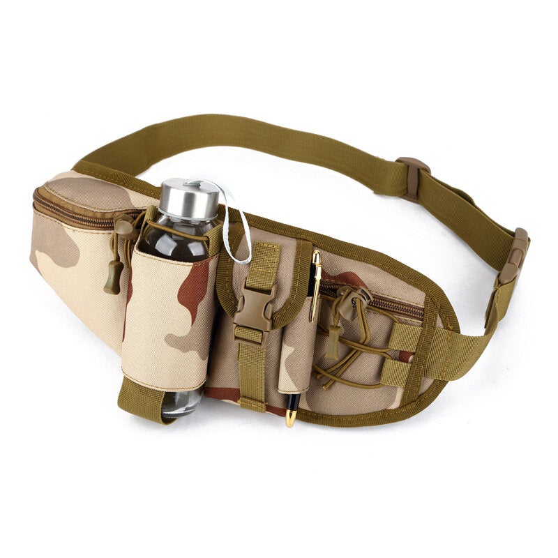 Men Nylon Casual Waterproof Sprot Outdoor Camping Waist Bag