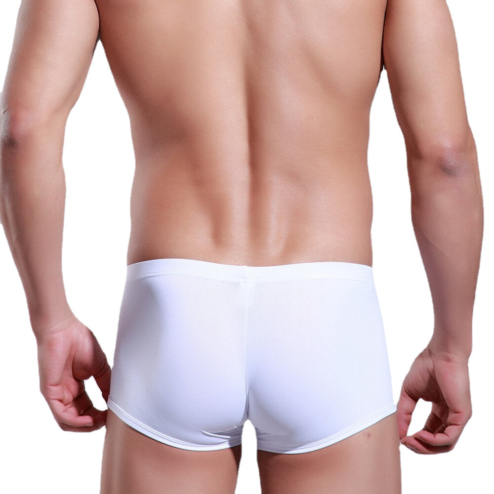 Ice Silk U Convex Soft Comfy Boxer Briefs for Men