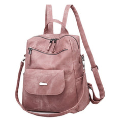 Women Multifunctional Fashion Large Capacity Faux Leather Backpack