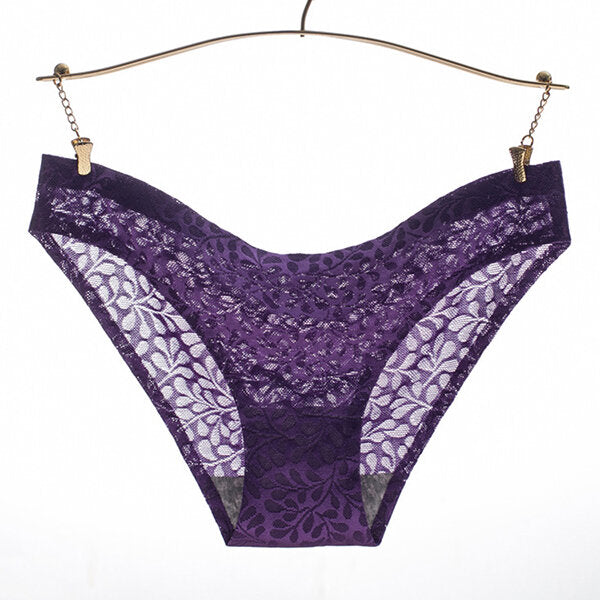 Women's Seamless Low Waist Thongs - Sexy Elastic Panties