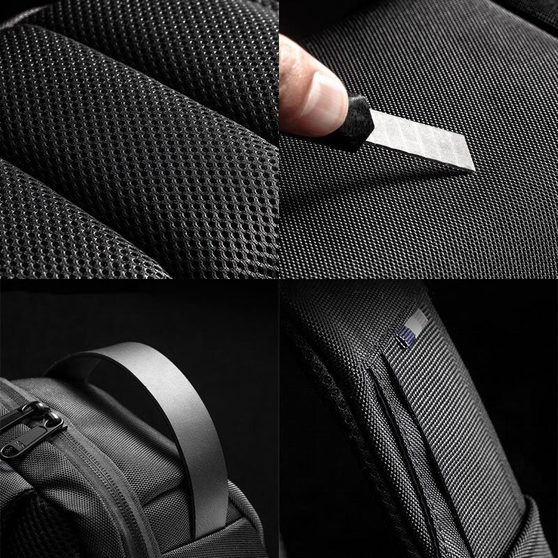 Men Oxford Password USB Charging Anti-theft Multi-Layers Waterproof Crossbody Bag Chest Bag Sling