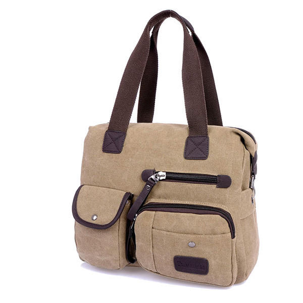 Men Women Vintage Canvas Bag Shoulder Messenger Handbag