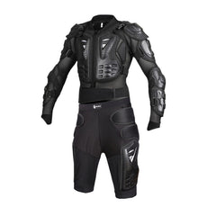 Motorcycle Body Armor Suit Motorcycle Jacket+Shorts+ Gloves+Knee Pads Cycling Clothing