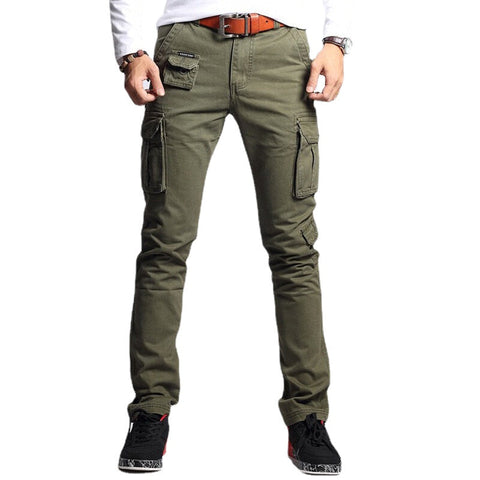 Men's Fashion Cargo Pants Multi Pockets Outdoors Camo Style Casual Cargo Pants