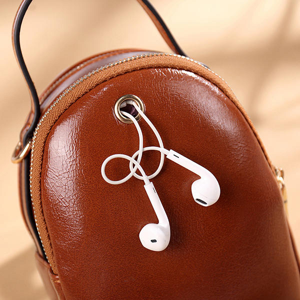 Women Faux Leather Wild Crossbody Bag Fashion Shell Bag Shoulder Bag Handbag