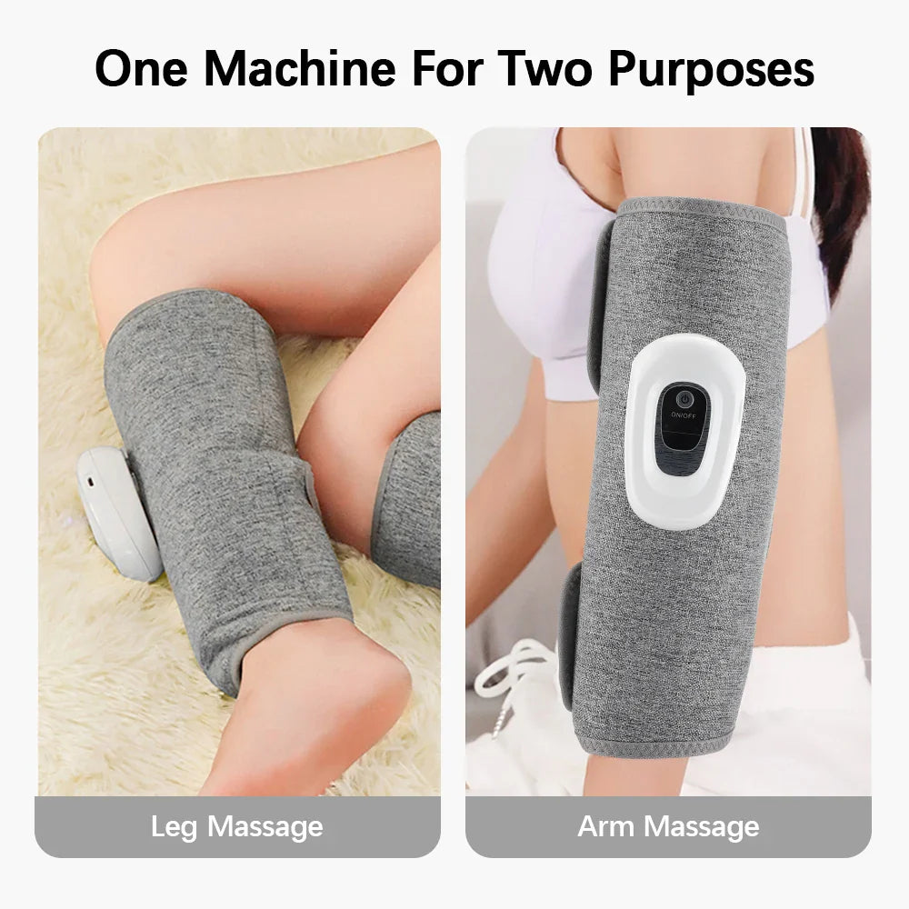 Electric 360° Air Pressure Calf Massager, Wireless Leg Massage, 3 Modes, Airbag Compression, Enhances Blood Circulation