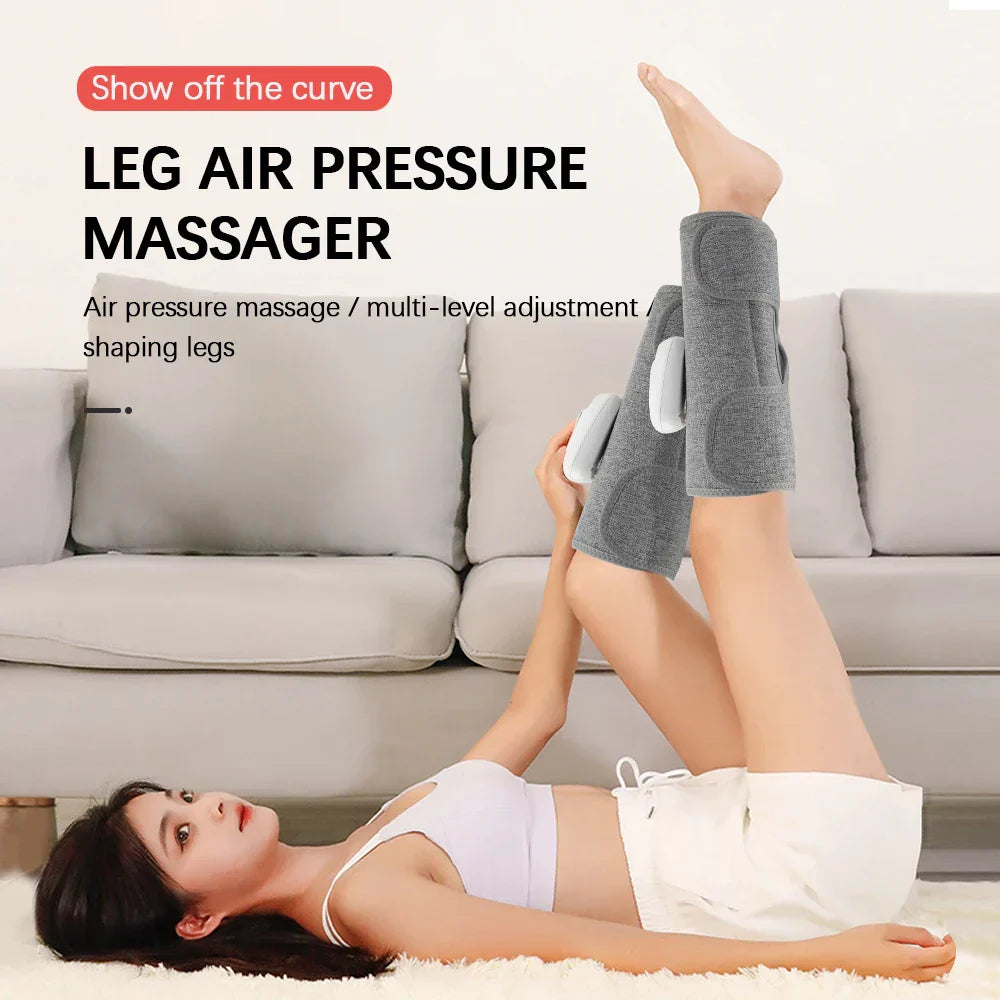 Electric Calf & Leg Massager with Heat for Blood Circulation, Air Pressure Muscle Relaxation Machine