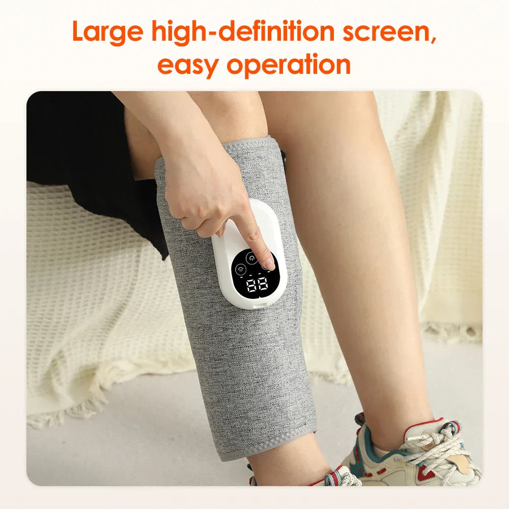 Electric Calf & Leg Massager with Heat for Blood Circulation, Air Pressure Muscle Relaxation Machine
