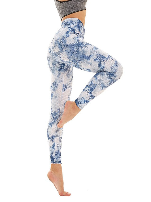Trend Women's Mid Waist Casual Print Comfort Slim Pants