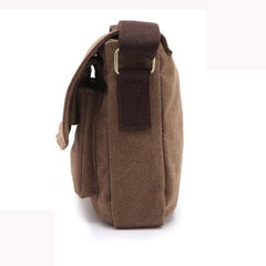 Men Retro Crossbody Bag Canvas Shoulder Bag Messenger